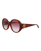 Alexander McQueen Round-Frame Acetate Sunglasses Sunglasses - Tophatter Daily Deals