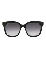 Alexander McQueen Square-Frame Injection Sunglasses Black Sunglasses - Tophatter Daily Deals