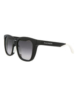 Alexander McQueen Square-Frame Injection Sunglasses Sunglasses - Tophatter Daily Deals