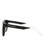 Alexander McQueen Square-Frame Injection Sunglasses Sunglasses - Tophatter Daily Deals