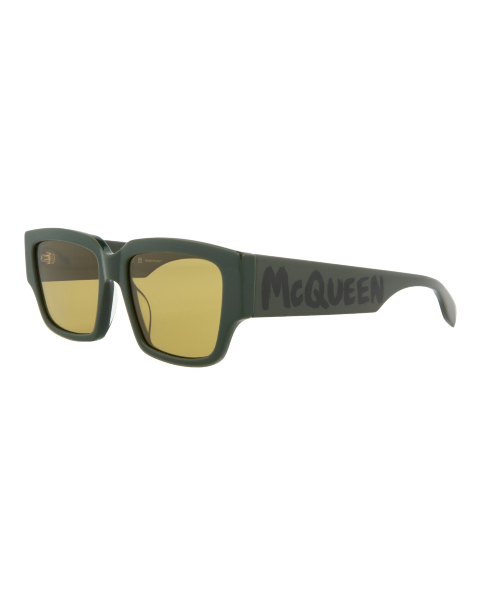 Alexander McQueen Square/Rectangle-Frame Acetate Sunglasses Sunglasses - Tophatter Daily Deals