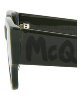 Alexander McQueen Square/Rectangle-Frame Acetate Sunglasses Sunglasses - Tophatter Daily Deals