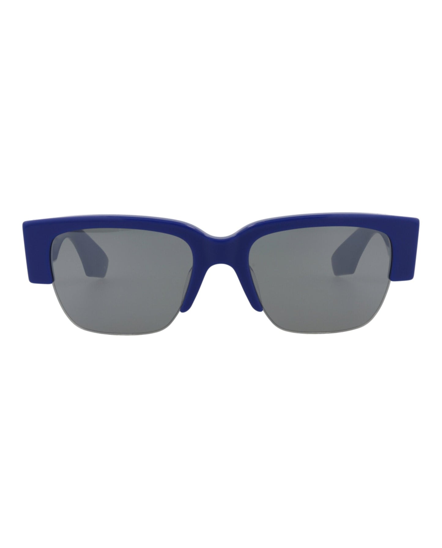 Alexander McQueen Square-Frame Recycled Acetate Sunglasses Blue Sunglasses - Tophatter Daily Deals