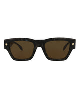 Alexander McQueen Square-Frame Recycled Acetate Sunglasses Black Sunglasses - Tophatter Daily Deals