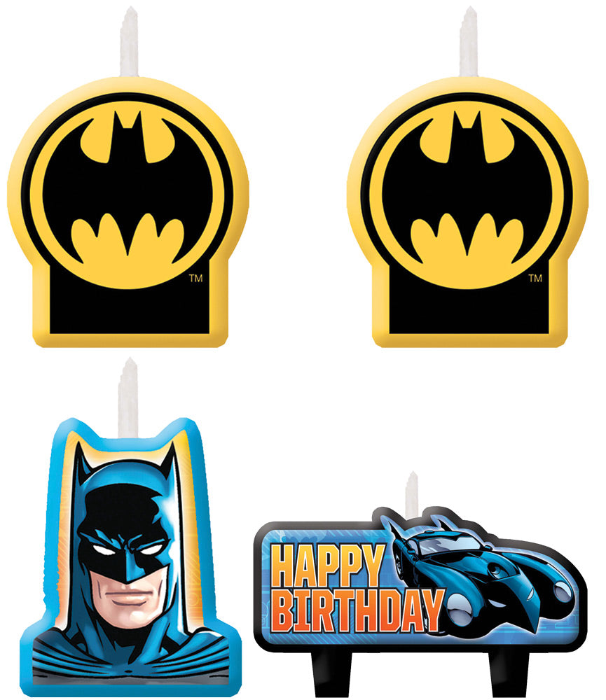 Batman Candle Set - Pack of 4 Superhero Halloween Costumes - Tophatter Daily Deals
