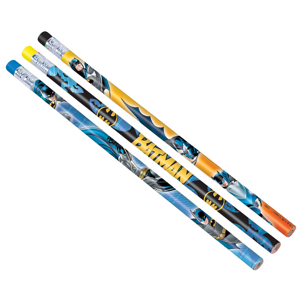 Batman Pencil Favors - Pack of 12 Superhero Halloween Costumes - Tophatter Daily Deals