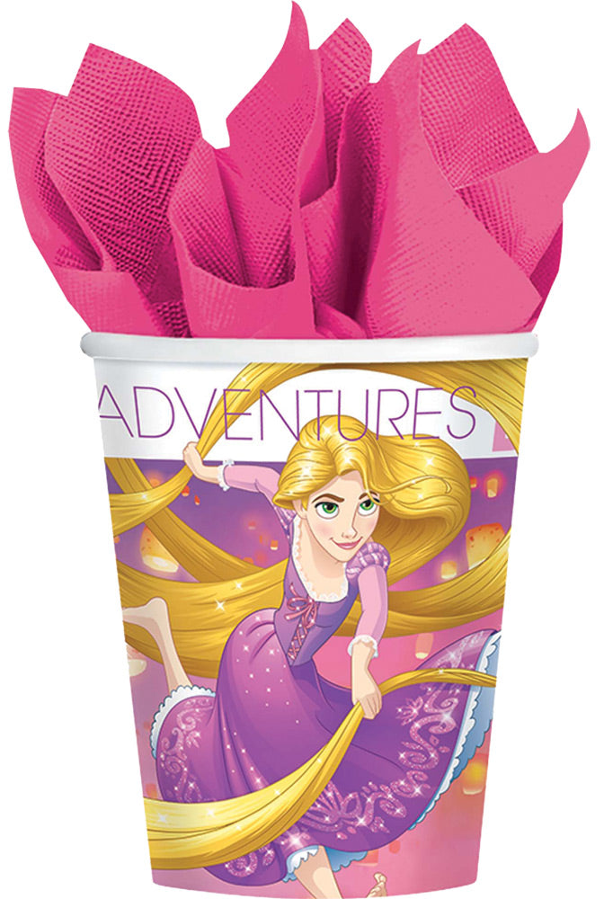 9oz Disney Rapunzel Cups - Pack of 8 Halloween Party Tableware - Tophatter Daily Deals