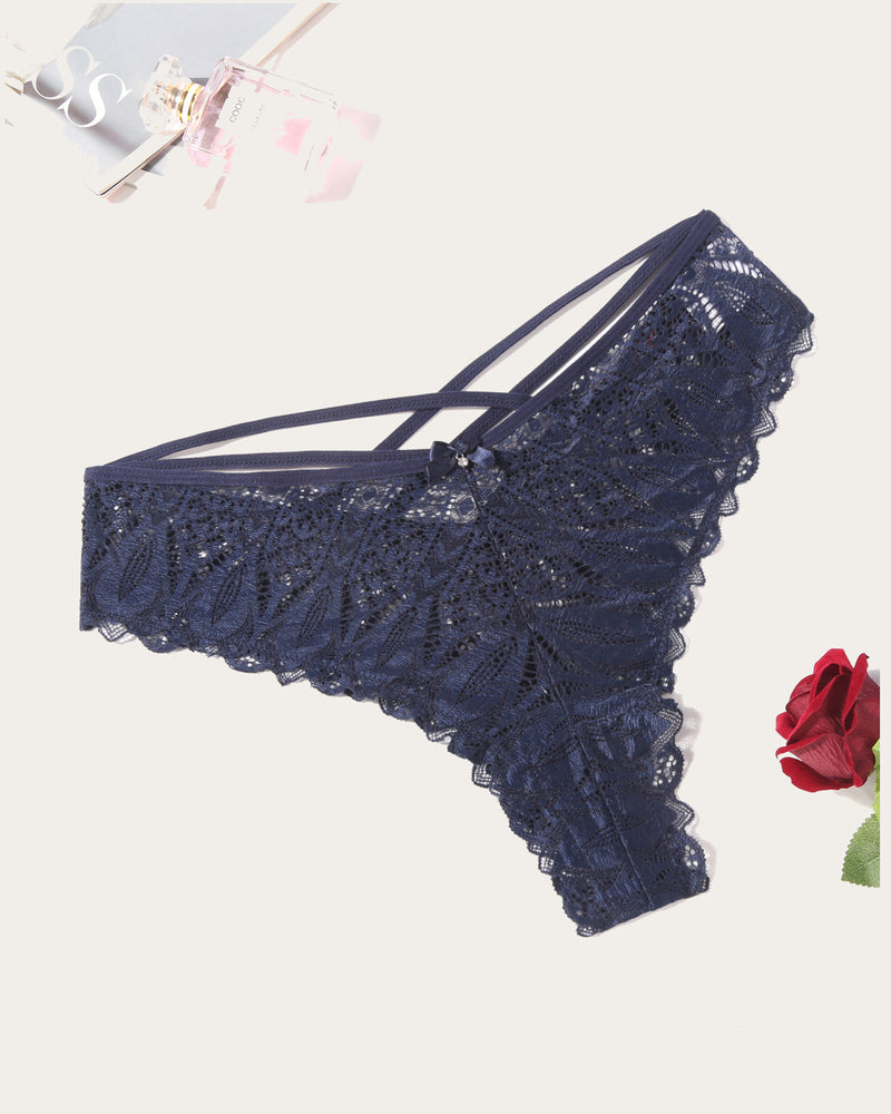 Cheeky Lace Criss Cross Panties Lingeries-panties - Tophatter Daily Deals