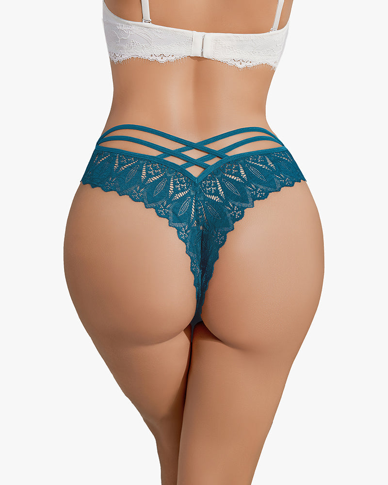 Cheeky Lace Criss Cross Panties Lingeries-panties - Tophatter Daily Deals