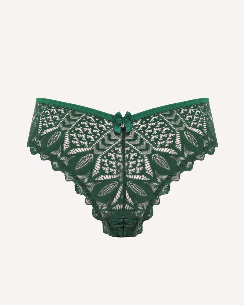 Cheeky Lace Criss Cross Panties Dark Green Lingeries-panties - Tophatter Daily Deals