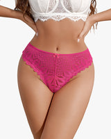 Cheeky Lace Criss Cross Panties Rose Red Lingeries-panties - Tophatter Daily Deals