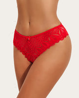 Cheeky Lace Criss Cross Panties Red Lingeries-panties - Tophatter Daily Deals