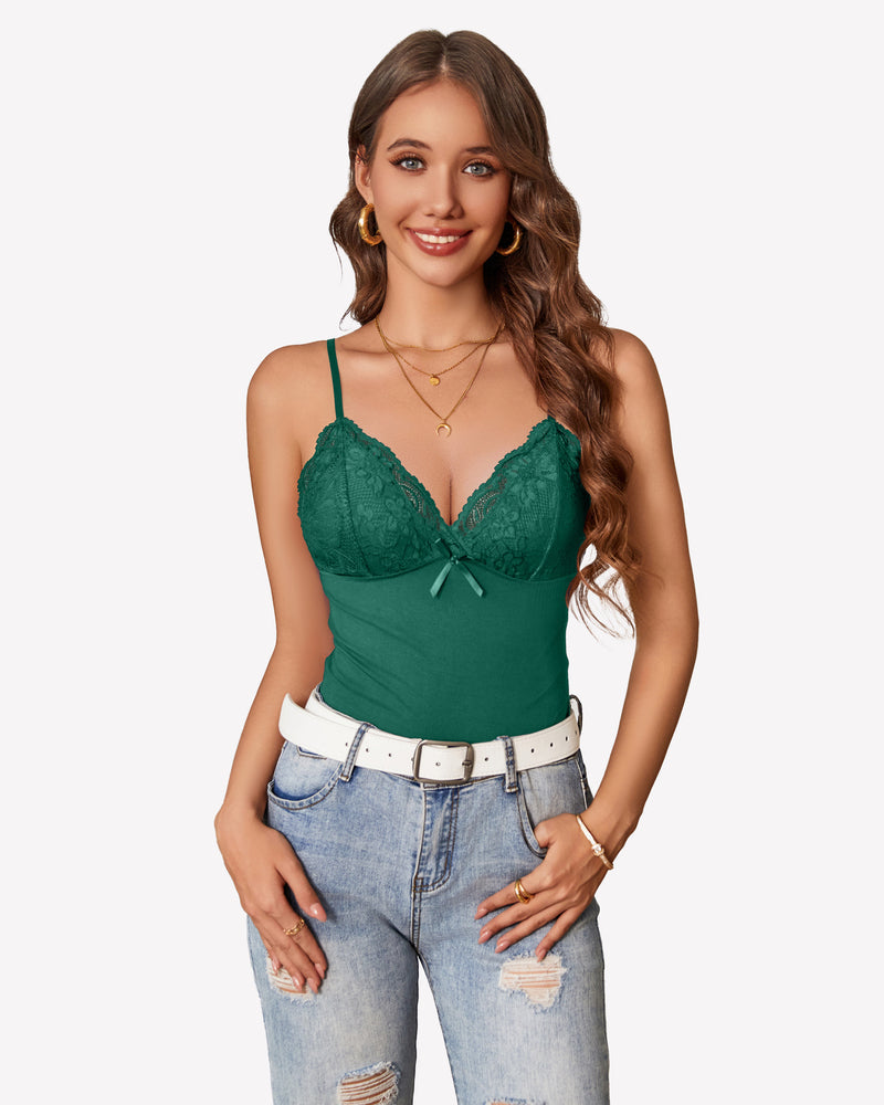 Tank Tops Cami Y2k Bralette Dark Green Lingerie Sets-Bras - Tophatter Daily Deals