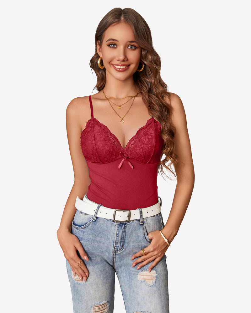 Tank Tops Cami Y2k Bralette (DE Only) Wine Red Lingerie Sets-Bras - Tophatter Daily Deals