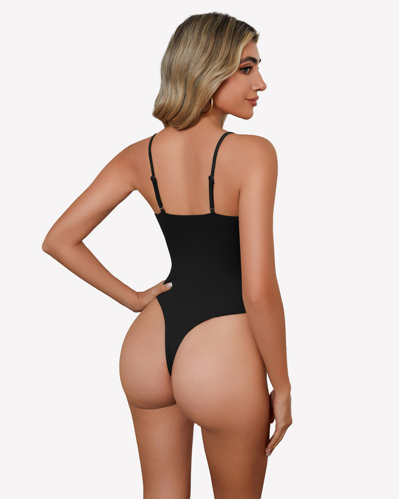 Square Neck Caim Bodysuit Shaperwear-bodysuit - Tophatter Daily Deals