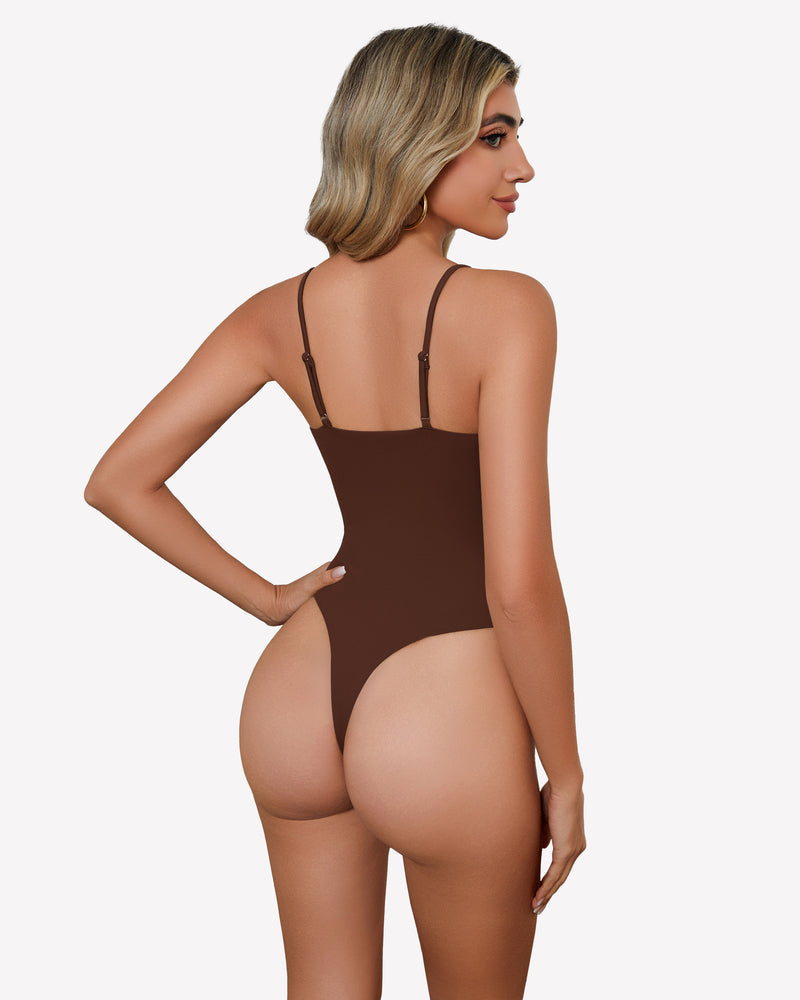 Square Neck Caim Bodysuit Shaperwear-bodysuit - Tophatter Daily Deals