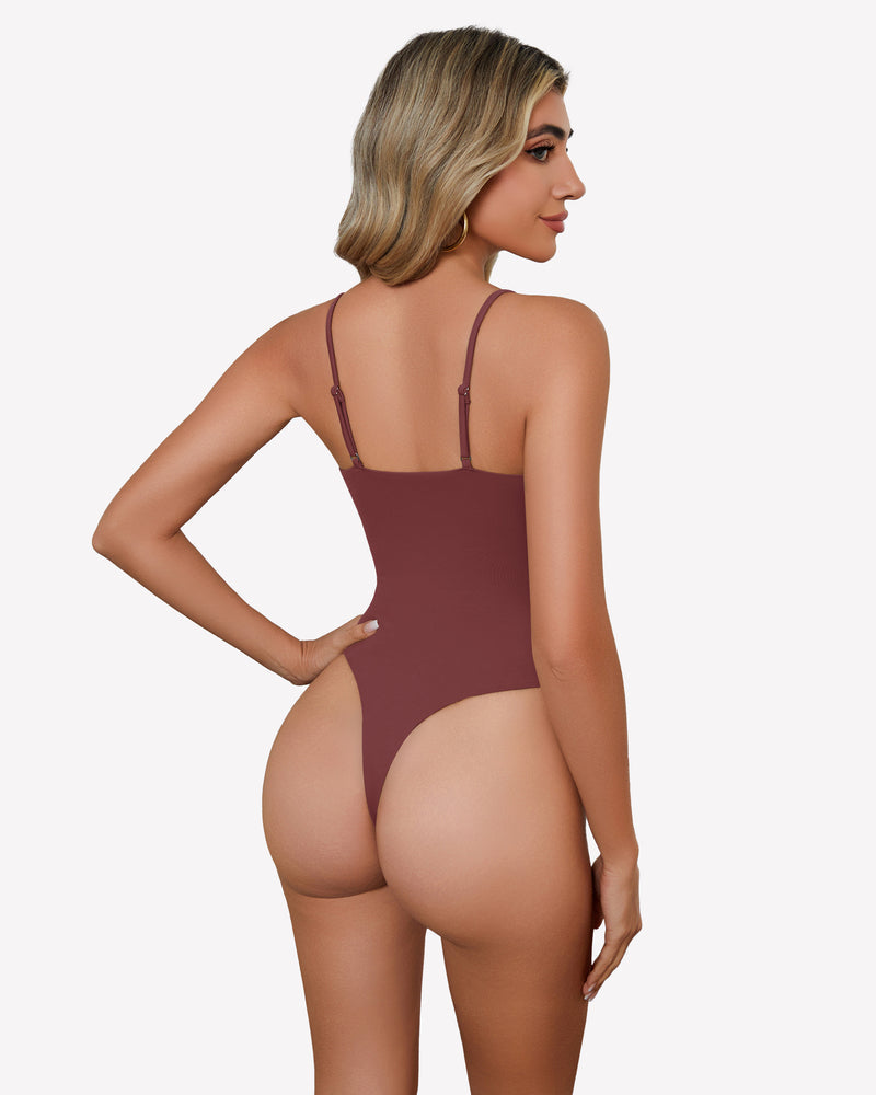 Square Neck Caim Bodysuit Shaperwear-bodysuit - Tophatter Daily Deals