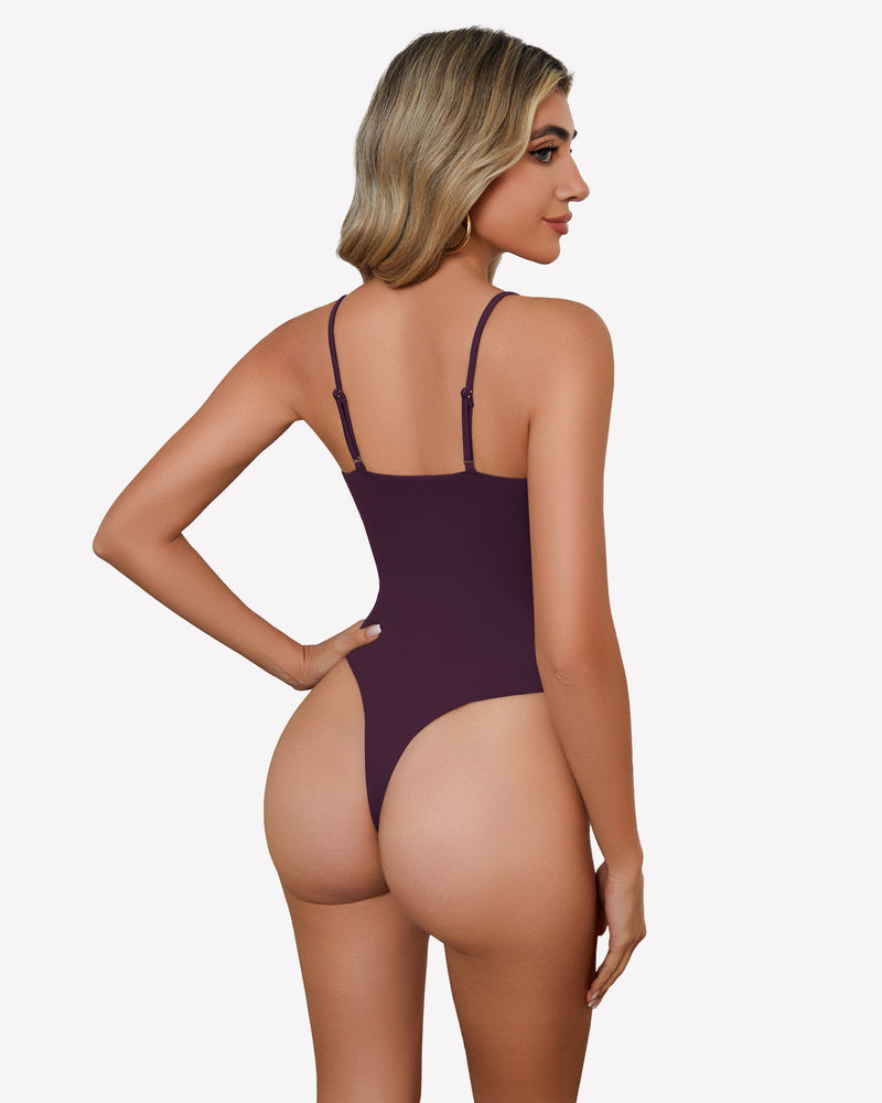 Square Neck Caim Bodysuit Shaperwear-bodysuit - Tophatter Daily Deals