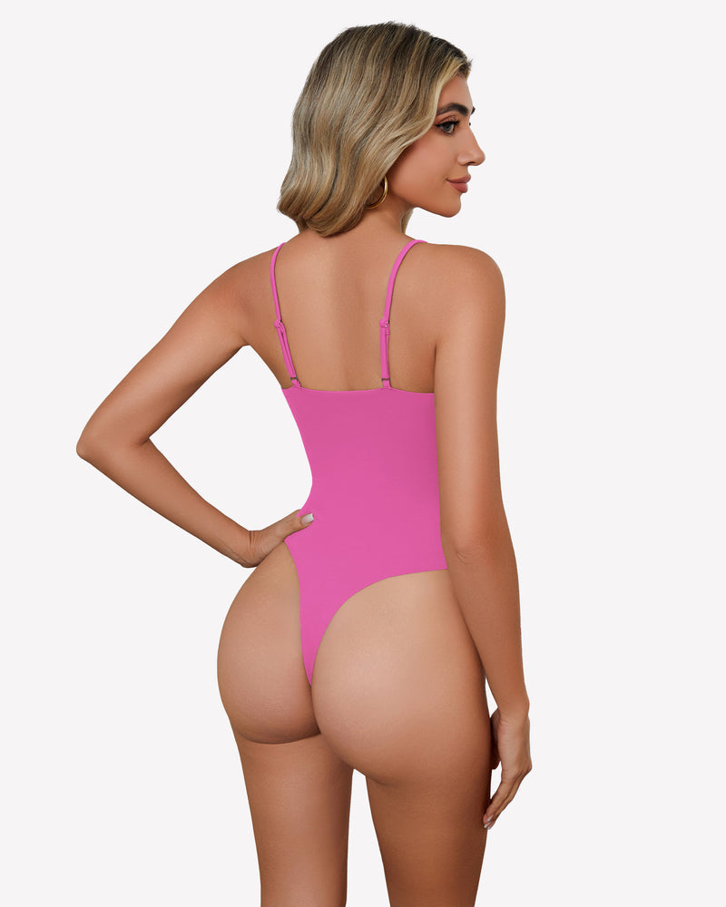 Square Neck Caim Bodysuit Shaperwear-bodysuit - Tophatter Daily Deals