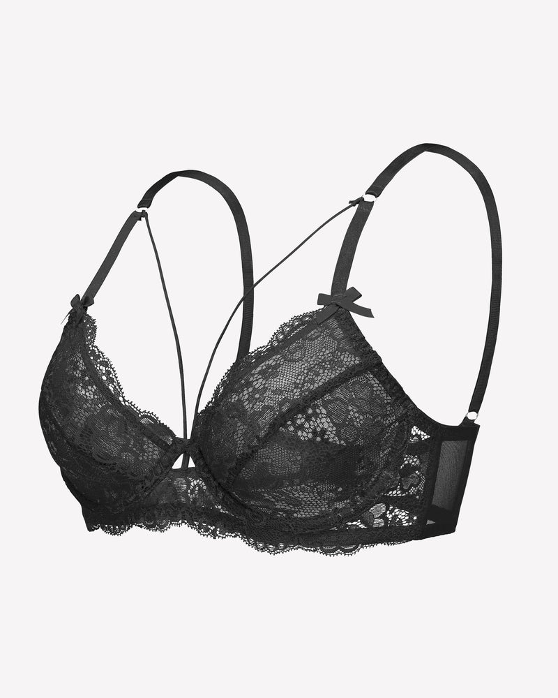 Lace Unlined Strappy Bras Lingerie Sets-Bras - Tophatter Daily Deals