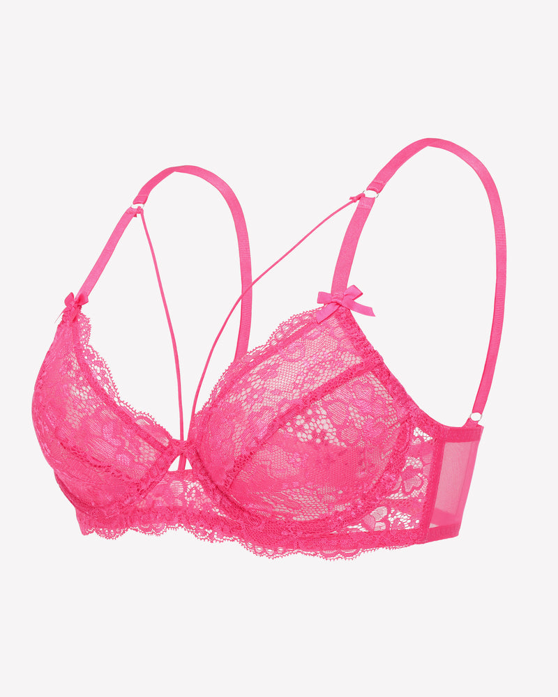 Lace Unlined Strappy Bras Lingerie Sets-Bras - Tophatter Daily Deals