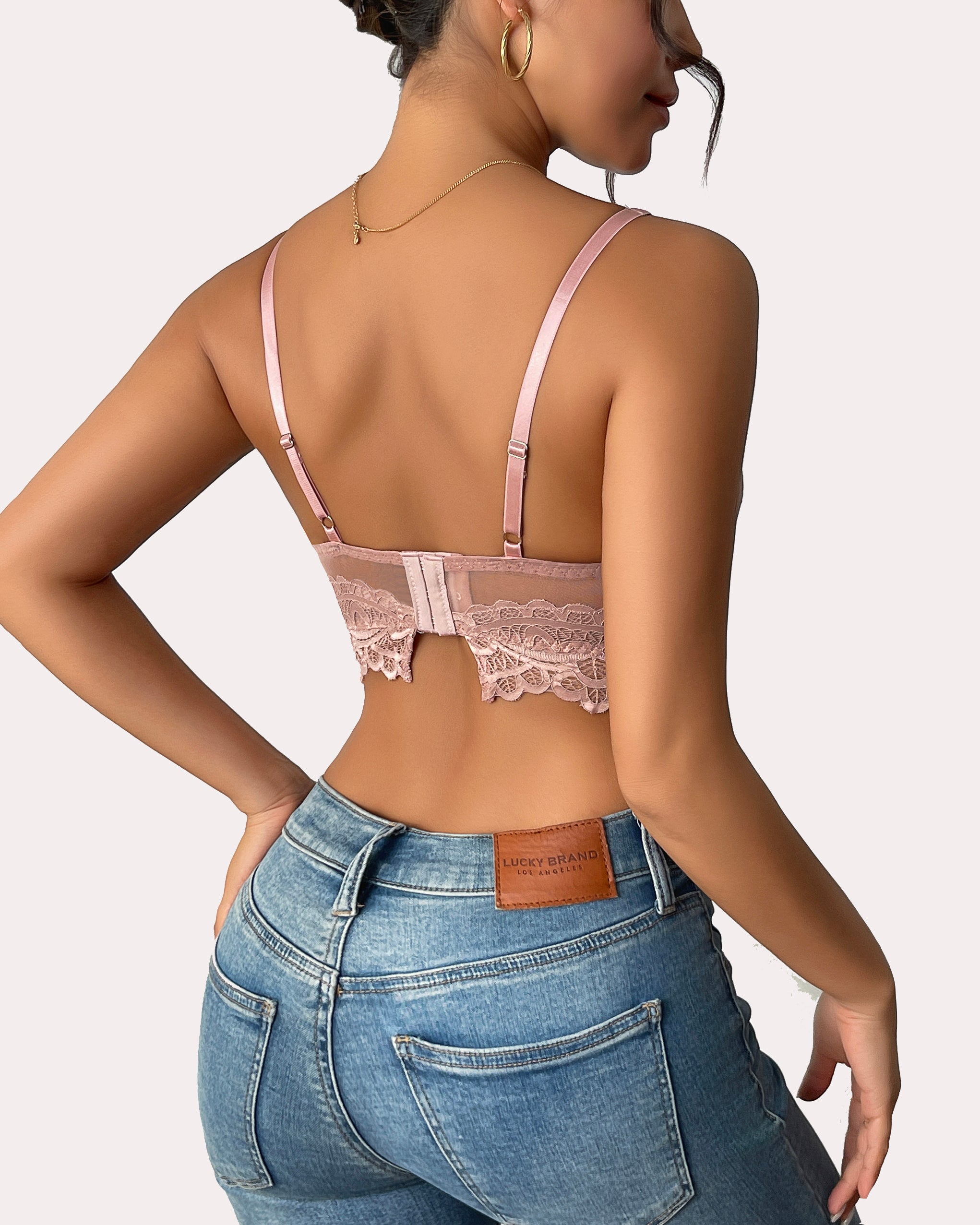 Underwire Bra Lace Full Coverage Bralette Lingerie Sets-Bras - Tophatter Daily Deals