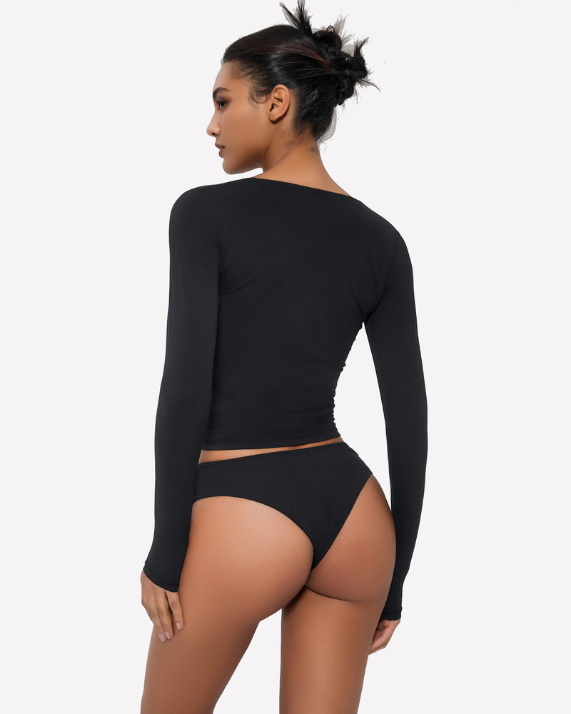 Sweetheart Neck Y2k Top with Panties Sets Lingeries-Crop tops - Tophatter Daily Deals