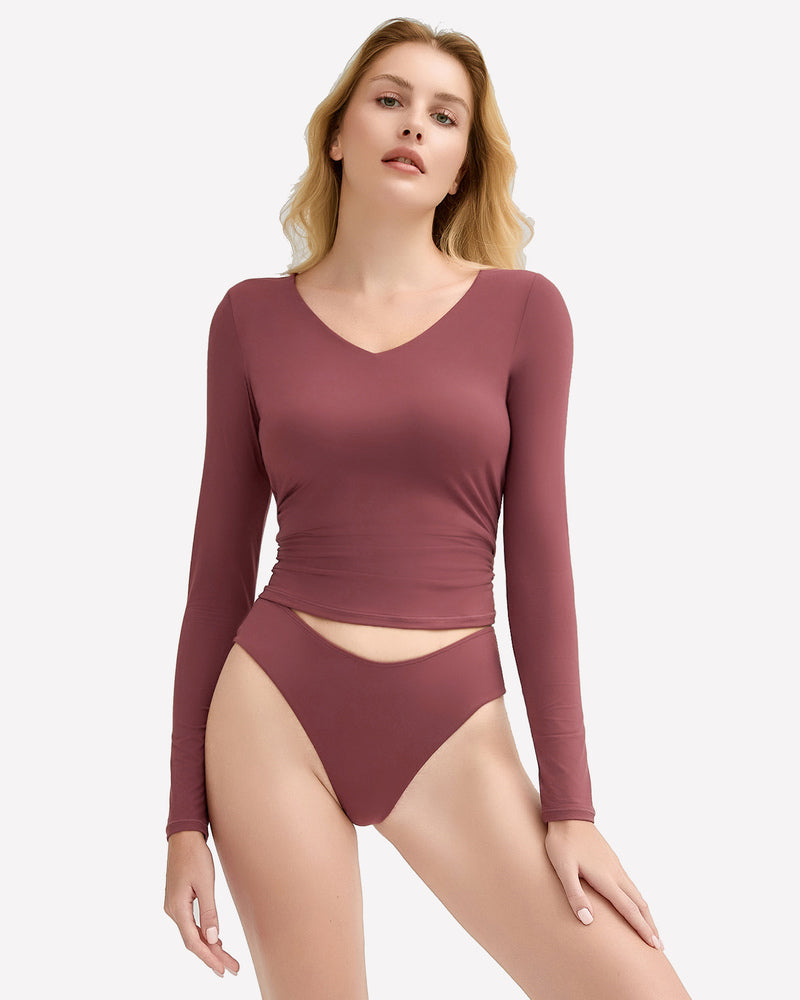 Sweetheart Neck Y2k Top with Panties Sets Lingeries-Crop tops - Tophatter Daily Deals