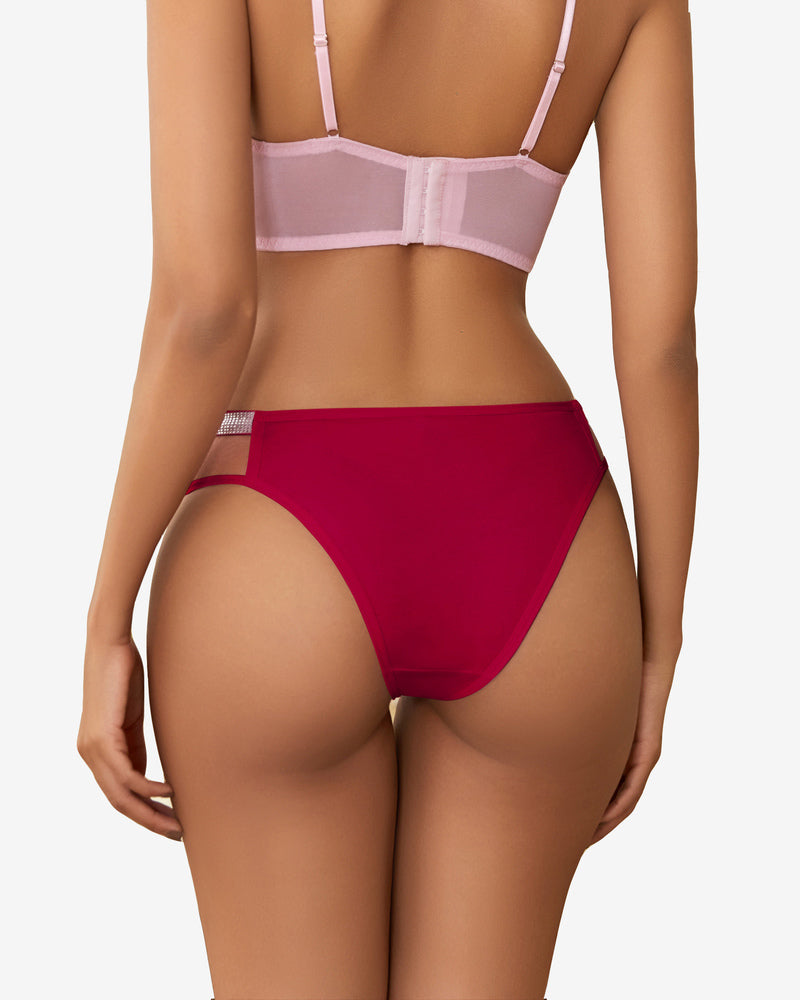 Cotton Panties Floral Lace Hipster Lingeries-panties - Tophatter Daily Deals