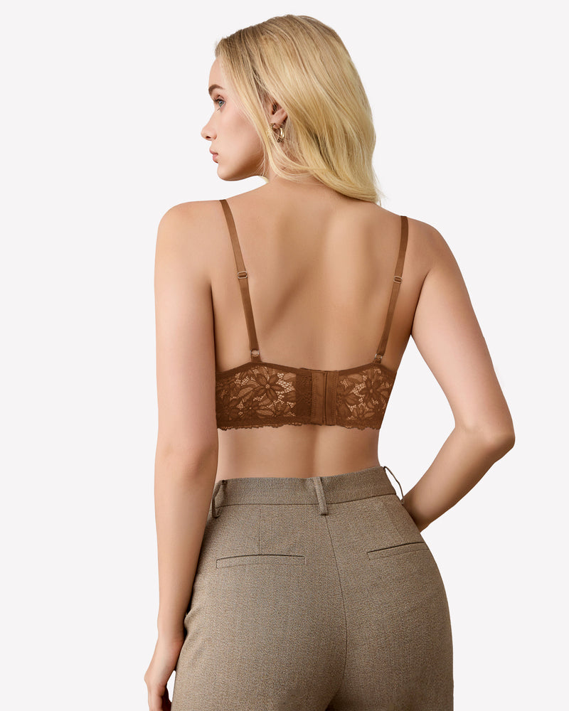 Lace Bra Bralettes Wireless Bras Lingerie Sets-Bras - Tophatter Daily Deals