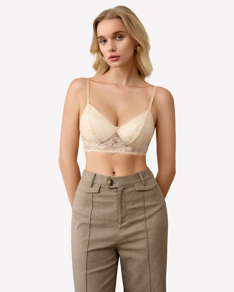 Lace Bra Bralettes Wireless Bras Lingerie Sets-Bras - Tophatter Daily Deals