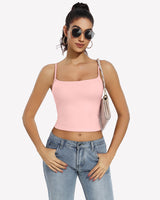 ⚡Flash Sale- Double Lined Tank Tops Basic Crop Top Lingerie Sets-Bras - Tophatter Daily Deals