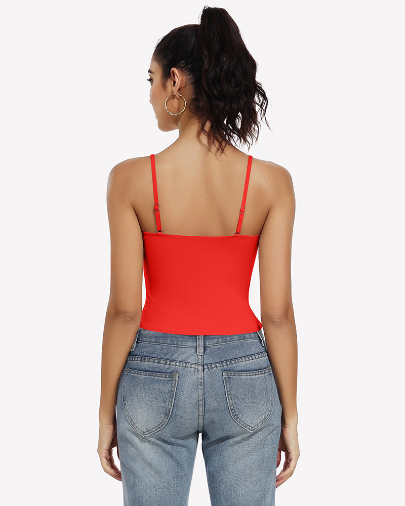 ⚡Flash Sale- Double Lined Tank Tops Basic Crop Top Lingerie Sets-Bras - Tophatter Daily Deals