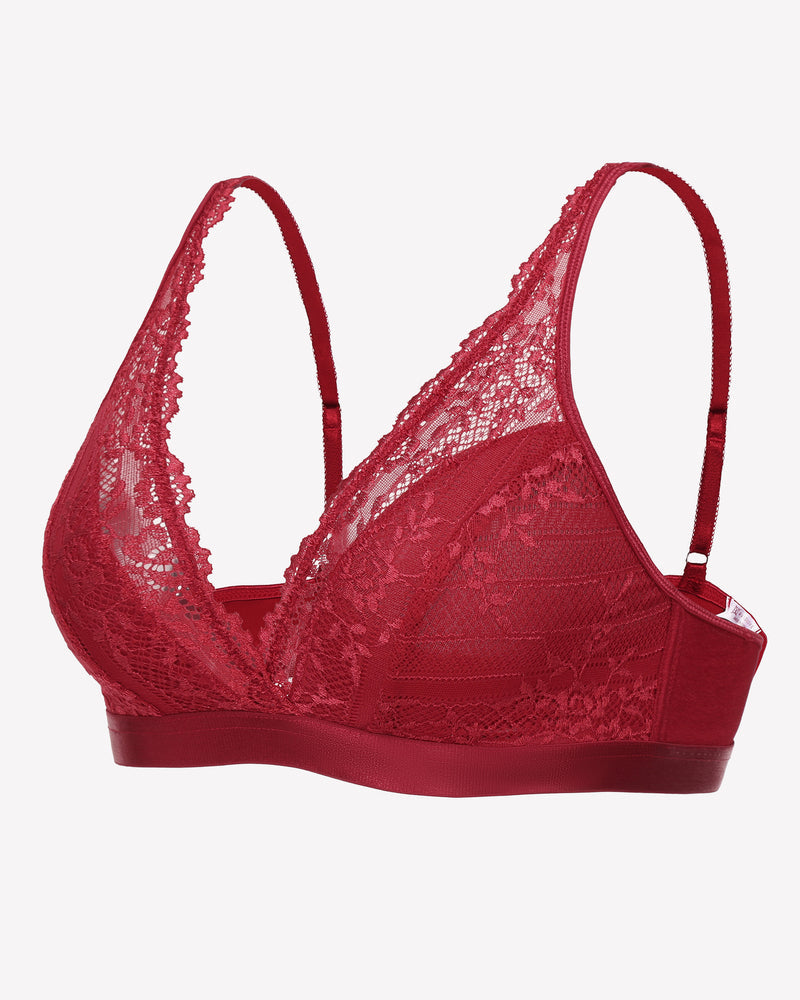 Lace Wireless Bralette Bras Lingerie Sets-Bras - Tophatter Daily Deals