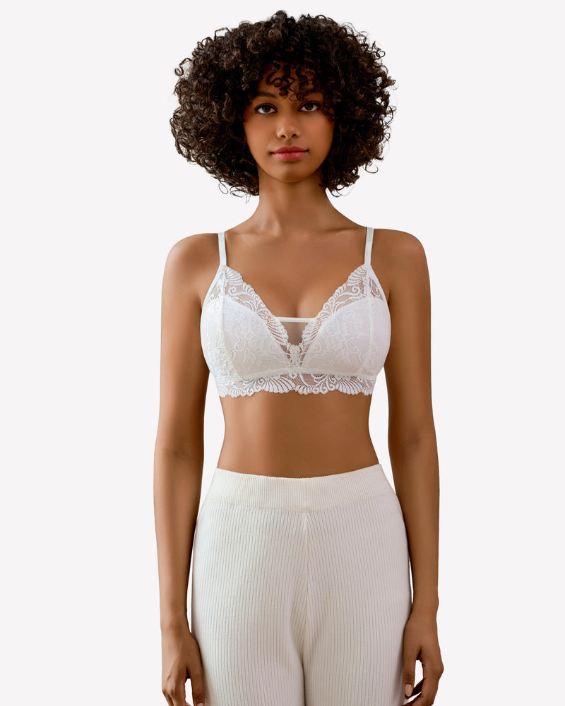 Lace Bra No Underwire Bralettes Lingerie Sets-Bras - Tophatter Daily Deals