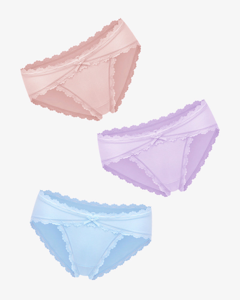 Cotton Panties Lace Stretch Hipster Lingeries-panties - Tophatter Daily Deals
