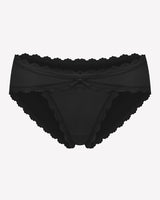 Cotton Panties Lace Stretch Hipster Black Lingeries-panties - Tophatter Daily Deals