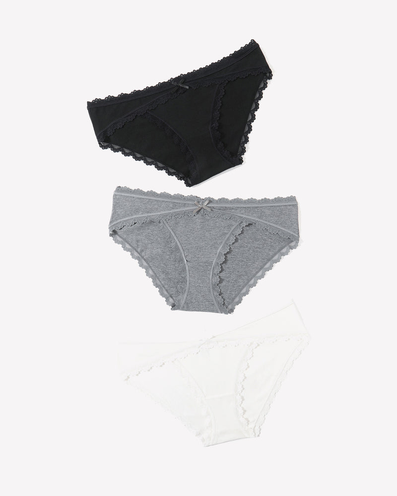 Cotton Panties Lace Stretch Hipster Lingeries-panties - Tophatter Daily Deals