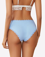 Cotton Panties Lace Stretch Hipster Lingeries-panties - Tophatter Daily Deals