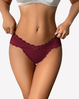 Cotton Panties Lace Stretch Hipster Lingeries-panties - Tophatter Daily Deals