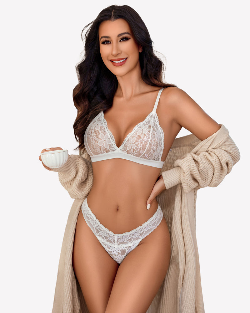 Lace Low Waist Brazilian Panties Lingeries-panties - Tophatter Daily Deals