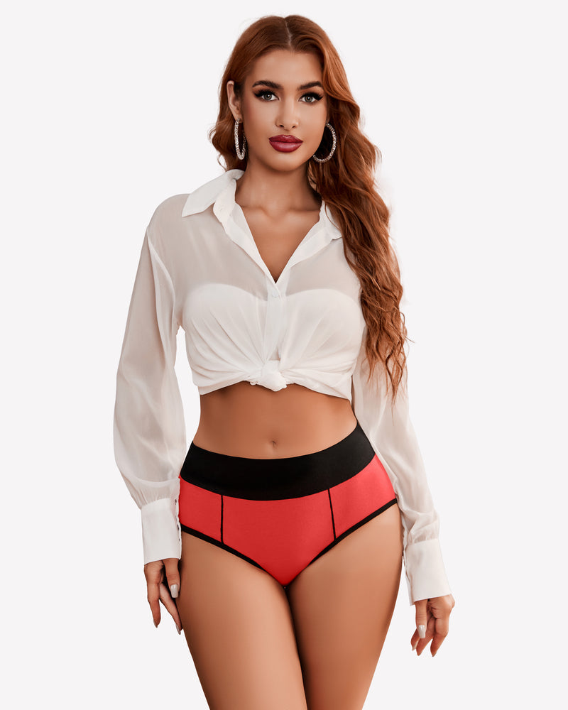 Cotton Hipster Panties High Waist Briefs Lingeries-panties - Tophatter Daily Deals