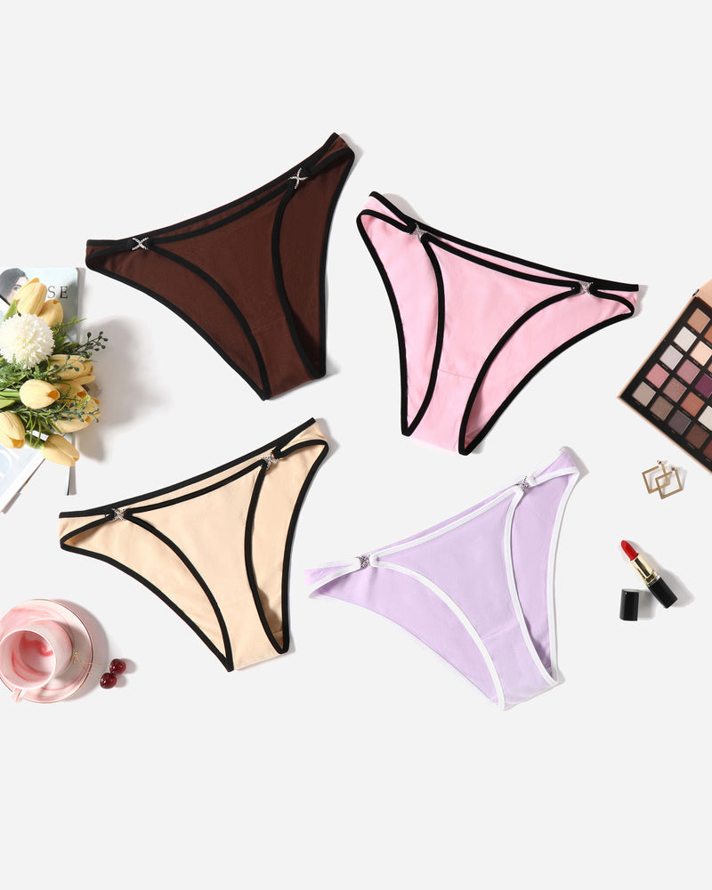 Cotton Panties Low Rise Hipster Lingeries-panties - Tophatter Daily Deals