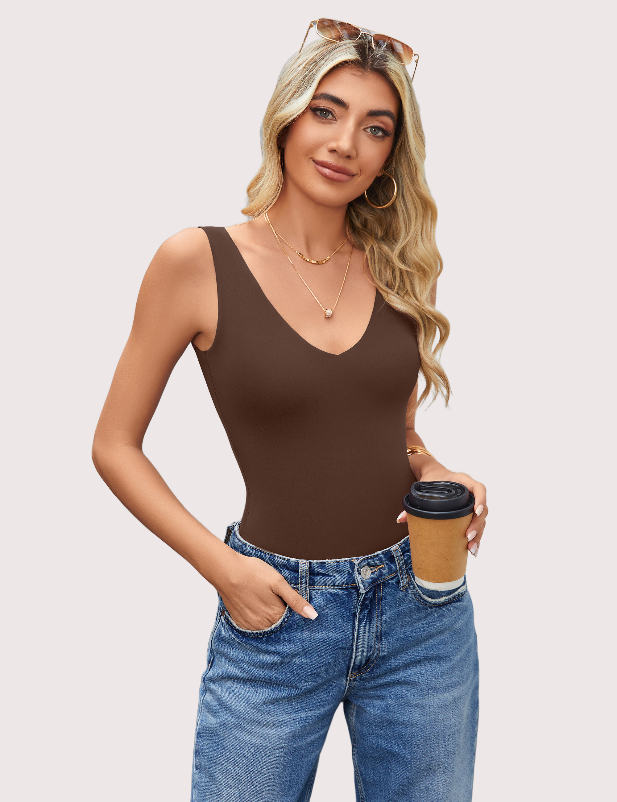 Double Lined Bodysuit Leotard Shaperwear-bodysuit - Tophatter Daily Deals