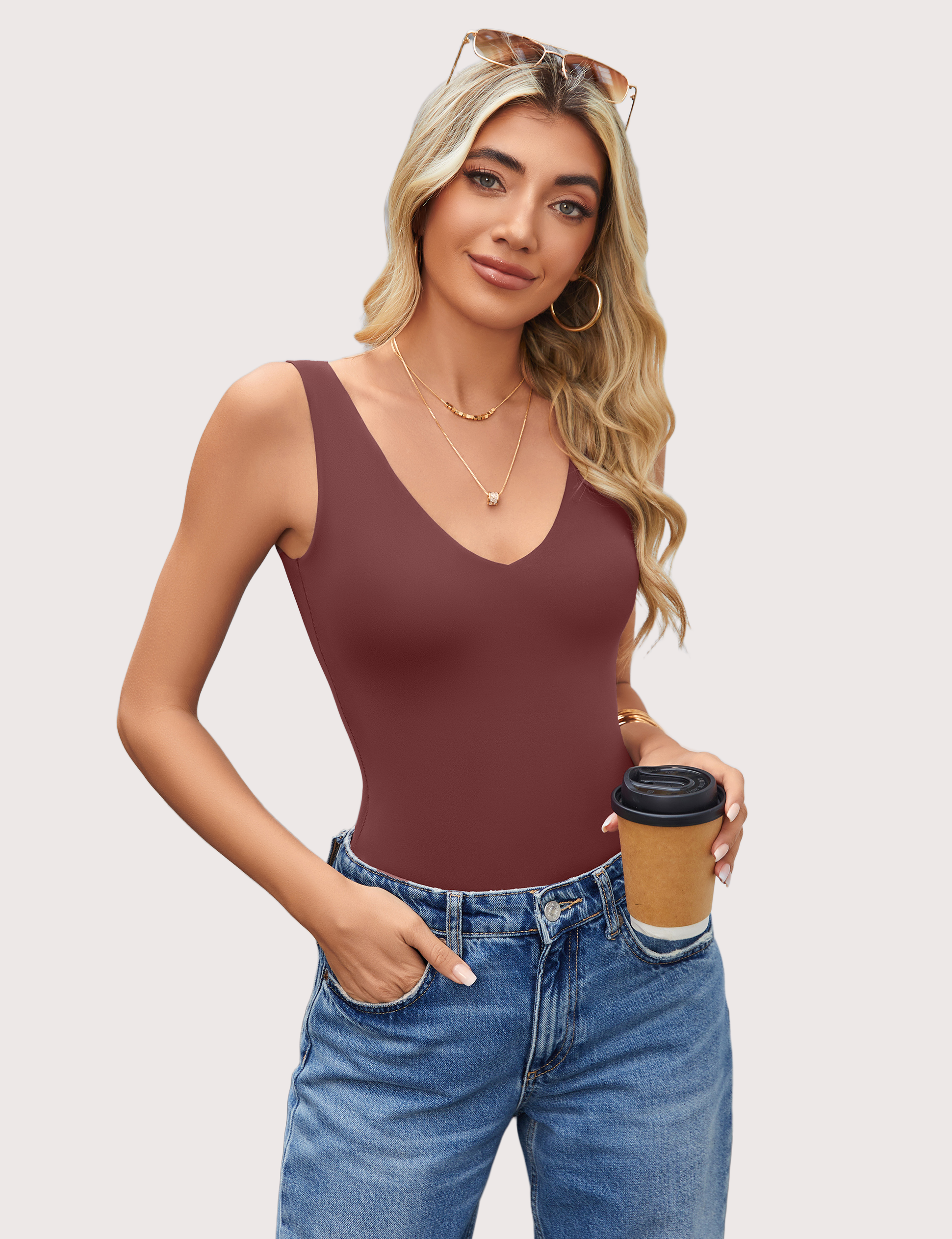 Double Lined Bodysuit Leotard Shaperwear-bodysuit - Tophatter Daily Deals