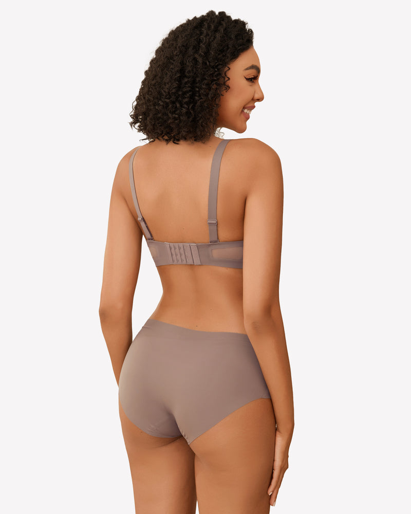 Seamless Wireless Bras with Soft Support Lingerie Sets-Bras - Tophatter Daily Deals