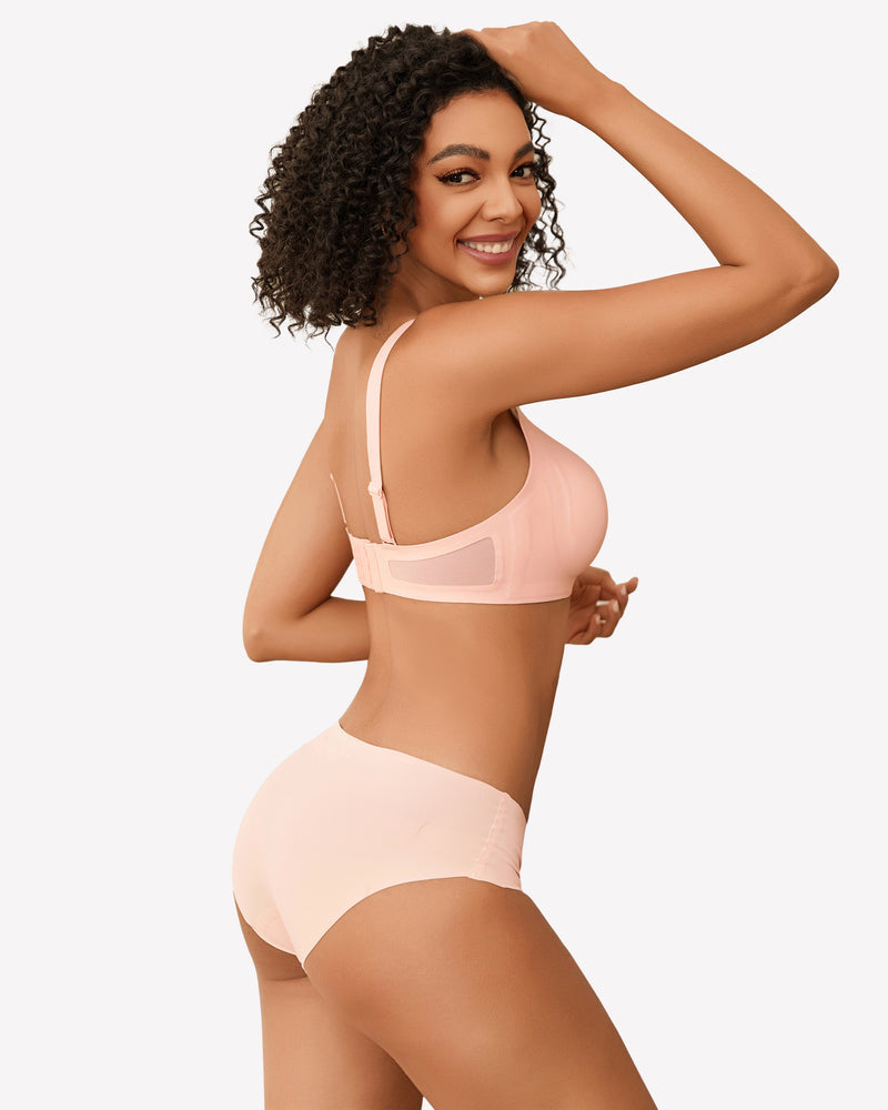 Seamless Wireless Bras with Soft Support Lingerie Sets-Bras - Tophatter Daily Deals