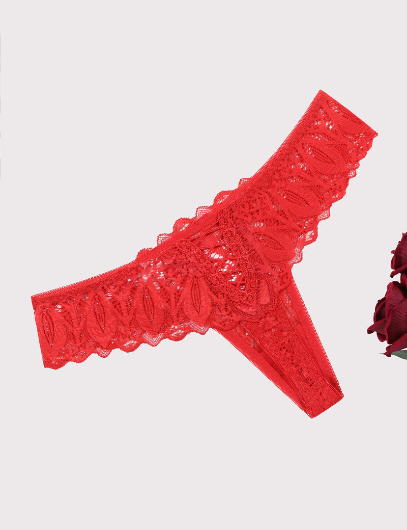 Lace Thongs Cross Back Underwear Lingeries-panties - Tophatter Daily Deals