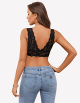 Lace Bra Non Padded Longline Bralette Lingerie Sets-Bras - Tophatter Daily Deals