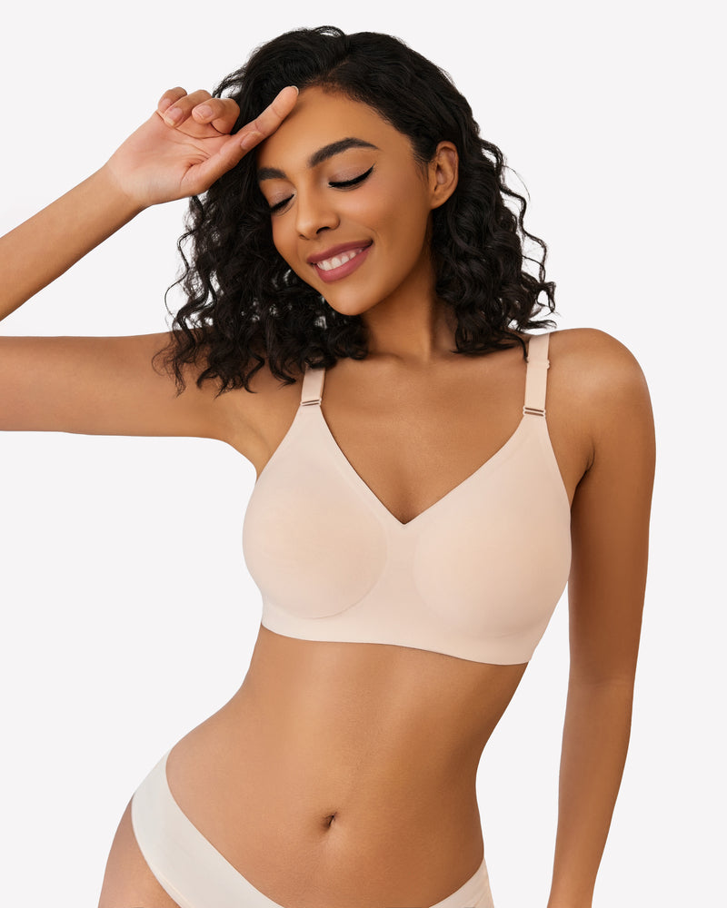 Wireless Bras Push Up No Underwire Bra Nude Lingerie Sets-Bras - Tophatter Daily Deals